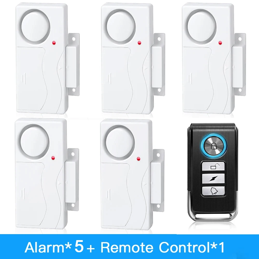 Wireless Remote Control Anti-Theft Door & Window Alarm System Kit - Home Security Sensors