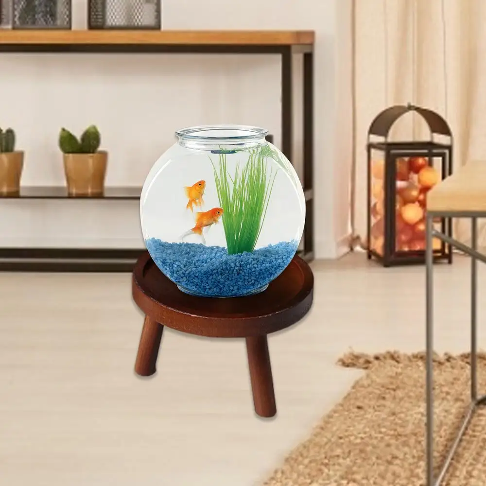 Description Picture 6 of itemWooden Plant Holder Stool Multifunctional Small Round Table For Potted Plant Fish Tank Indoor Plant Pot Display Stand Home Decor