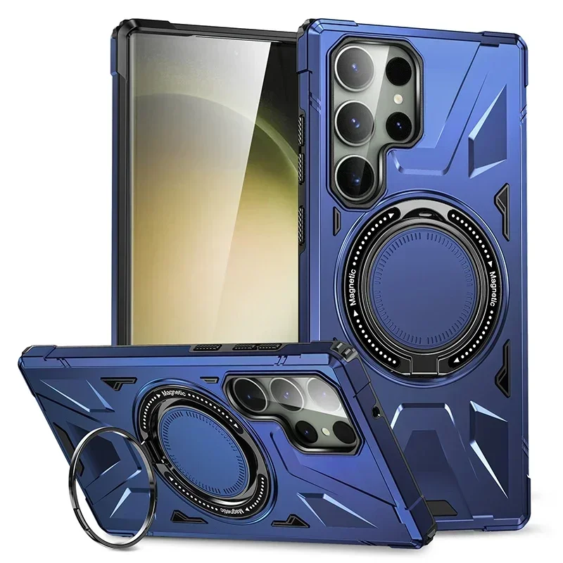 Magnetic Ring Holder Kickstand Protective Case with Stand