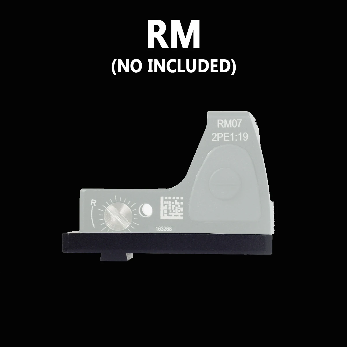 Universal Glock Mount Plate For Glock Rear Sight Scope Plate Mount Base Adapter Fit Tri RM VISM M1 M2 Red Dot Sight