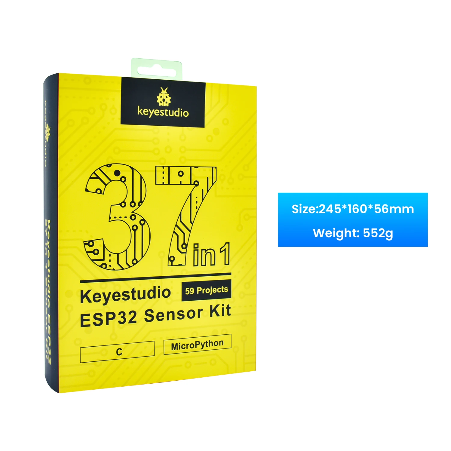 Kidsbits Keyestudio ESP32 RFID 센서 키트, 아두이노 스템 전자 DIY 스타터 키트 프로그래밍용, ESP32  보드 포함, 37 인 1 - AliExpress