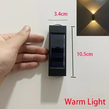  Solar Wall Lamp Outdoor Waterproof Solar Lights Outdoor Solar Led Lights Outdoor Lamp for Garden Street Landscape Balcony Decor 