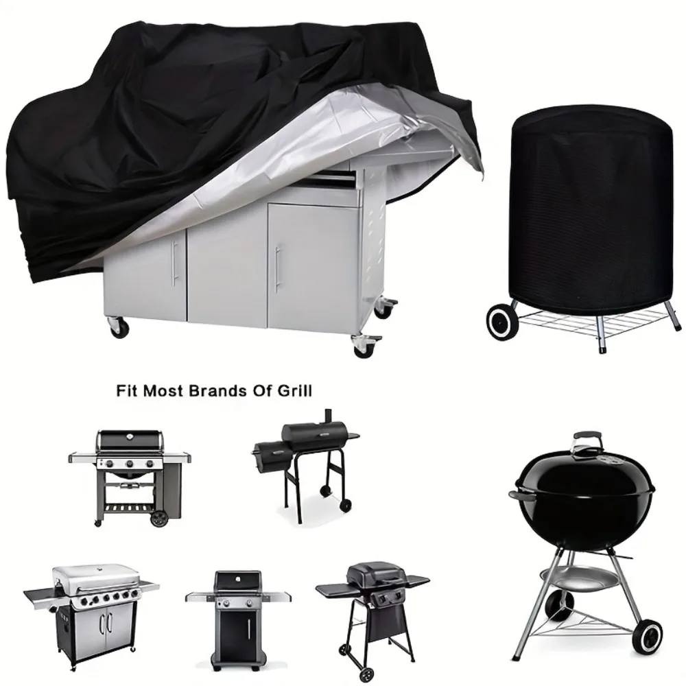 Premium 58-Inch Outdoor Grill Cover - Waterproof, UV-Resistant, Tear-Proof, Fade-Resistant Material