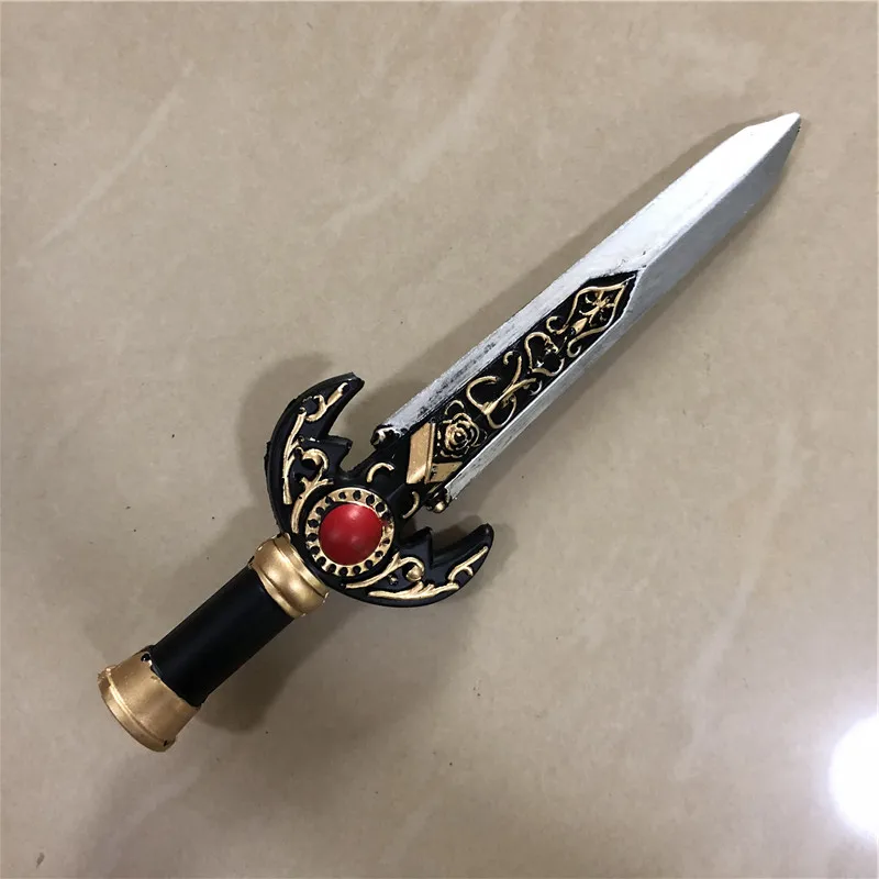 Dagger Leaves Rune Sword Prop - Cosplay Weapon for Kids Safe PU Halloween Role Play