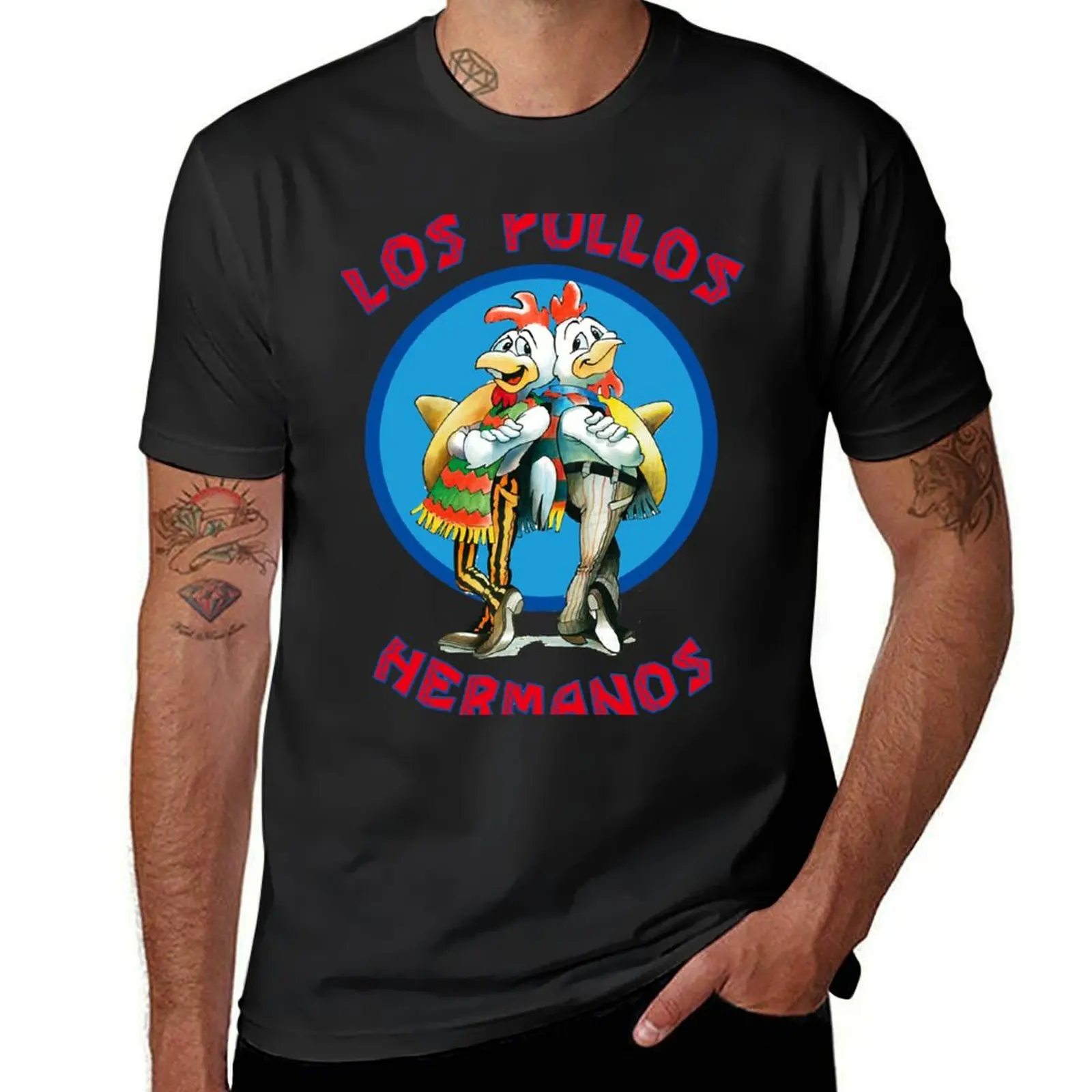 

Los Pollos Hermanos (7) T-Shirt anime clothes heavyweights plain boys whites fruit of the loom mens t shirts
