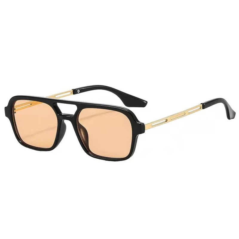 Chic Retro Candy-Colored Women's Sunglasses with Blue Mirror Lenses