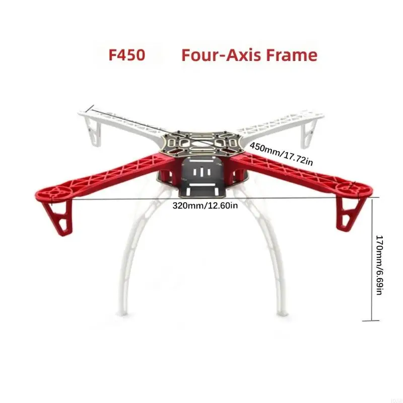 뛰어난 안정성 HX5E를 갖춘 450mm 4축 드론 프레임을 조립하기 쉽습니다.