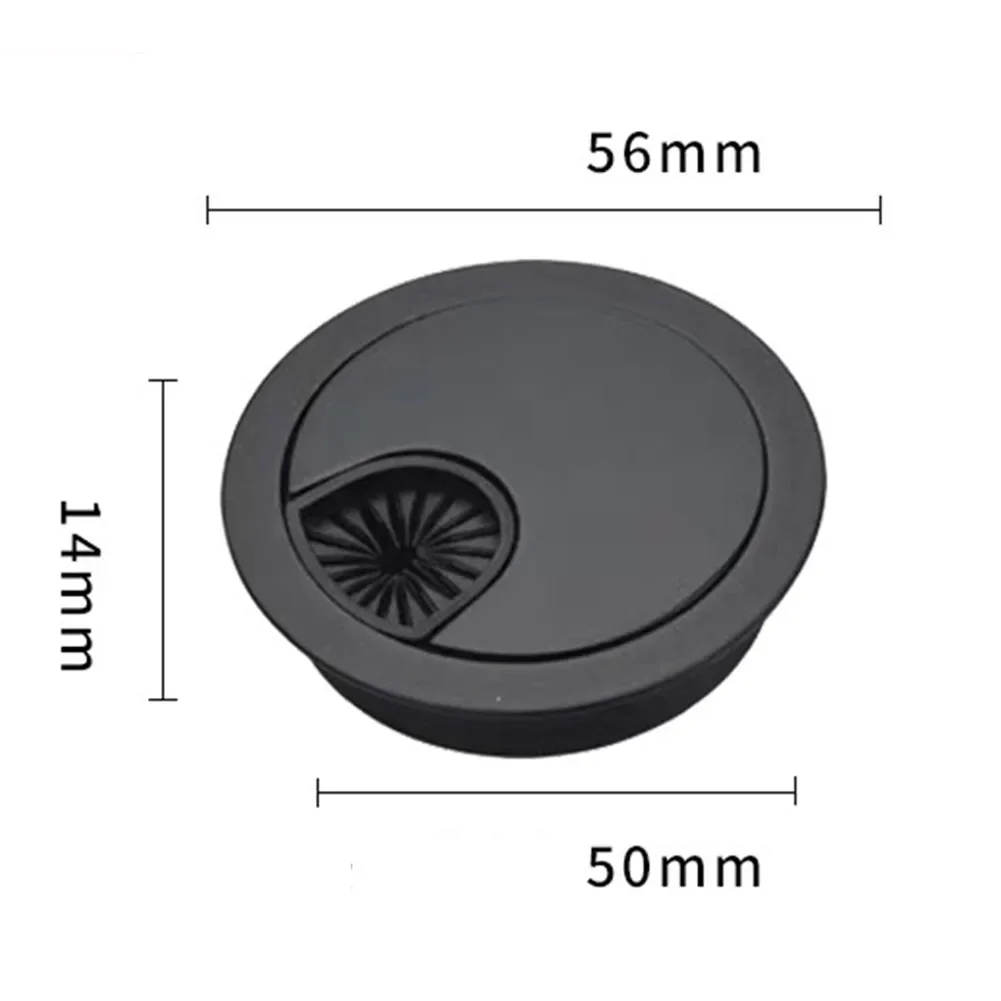 Description Picture 5 of item50mm 53mm 60mm 80mm Desk Metal Grommet Table Cable Tidy Wire Hole Cover Chrome Brush Practical Round Wire Tidy Grommet Hardware