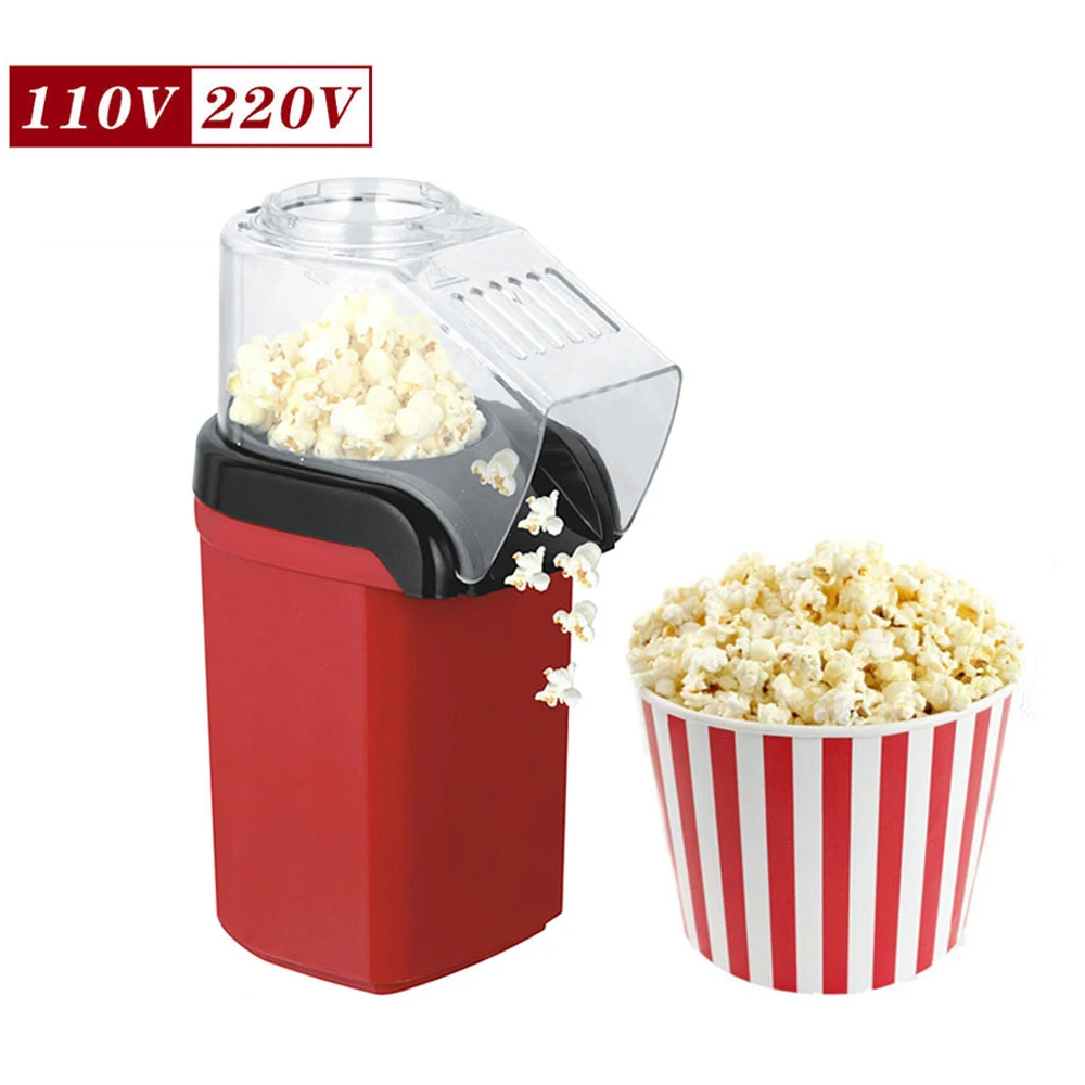 

WHDPETS Mini Popcorn Maker Machine 1200W Healthy Air Oil-Free Corn Popper Kitchen Household Appliances For Kids EU/US/UK Plug