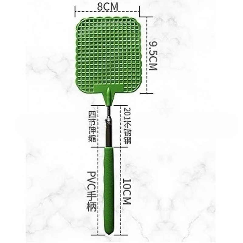 Flyswatter Long Handle Plastic Adjustable fly swatter