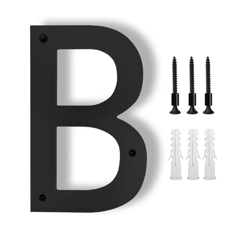 Black Floating House Numbers, grandes números de