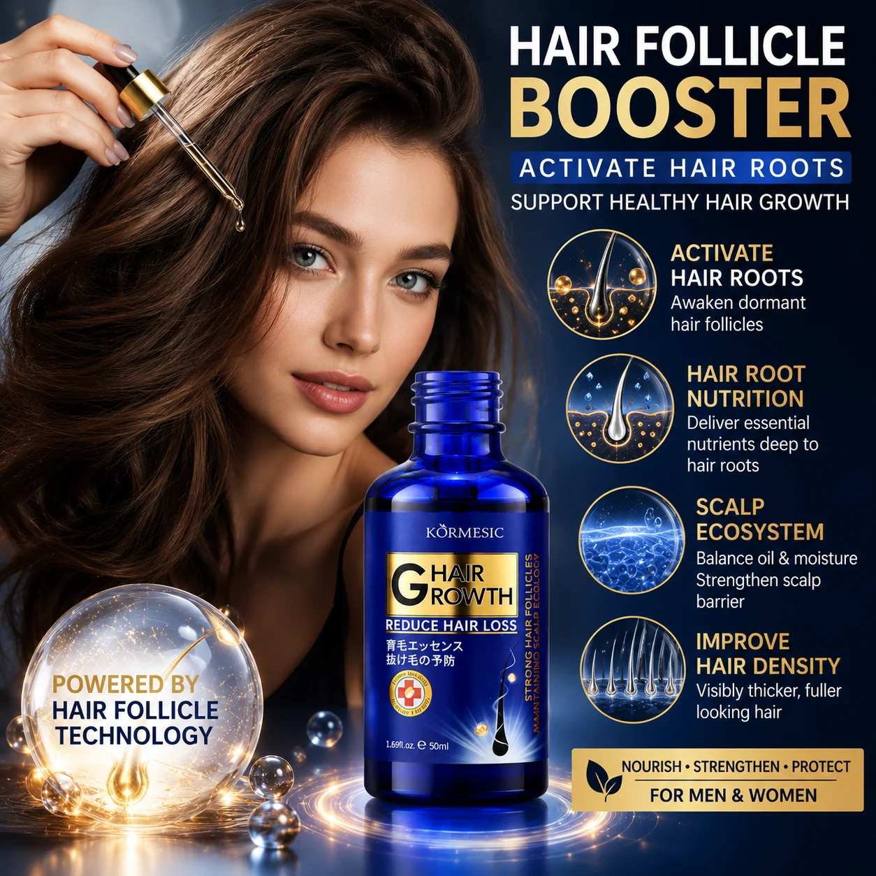 Revitalizing Hair Growth Serum - Nourish, Repair & Prevent Hair Loss