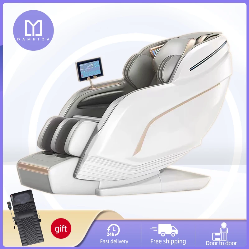 DAMEIDA Zero Gravity Luxury Leisure Massage Chair Intelligent Full Body Multi-Function Bluetooth Music U-Shaped Pillow+Shortcut