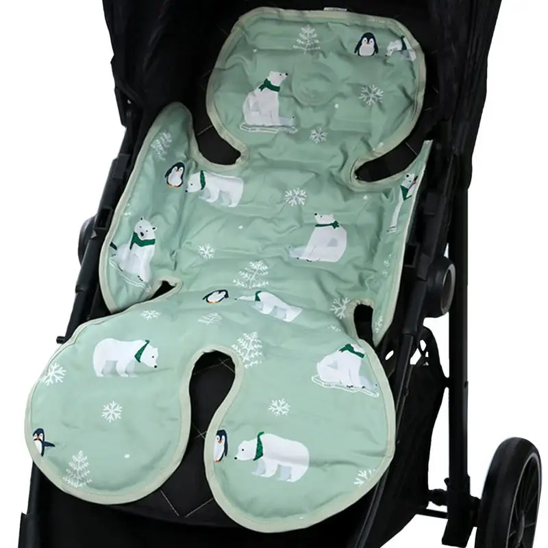 아기 유모차 라이너 통기성 섬유 신생아 카시트 쿠션 시트 패드, 유아 유모차 매트리스 매트, 어린이 유모차 액세서리 