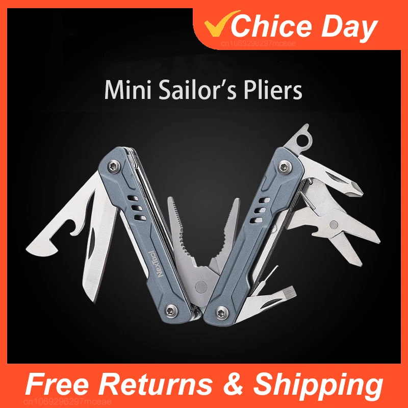  NexTool Mini Sailor 11-In-1 Multi-Function Tools 6.7cm Pocket Multitool Pliers Multi-tool Tools Retrieve Card Pin Opener Knife 