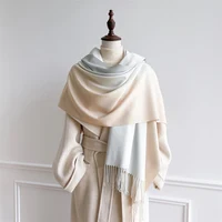 Luxury Winter Cashmere Scarf Women Gradient Handkerchief Warm Pashmina Female Shawl Wrap Soft Pareo Bufanda Winter Hijabs Stole - Image 5