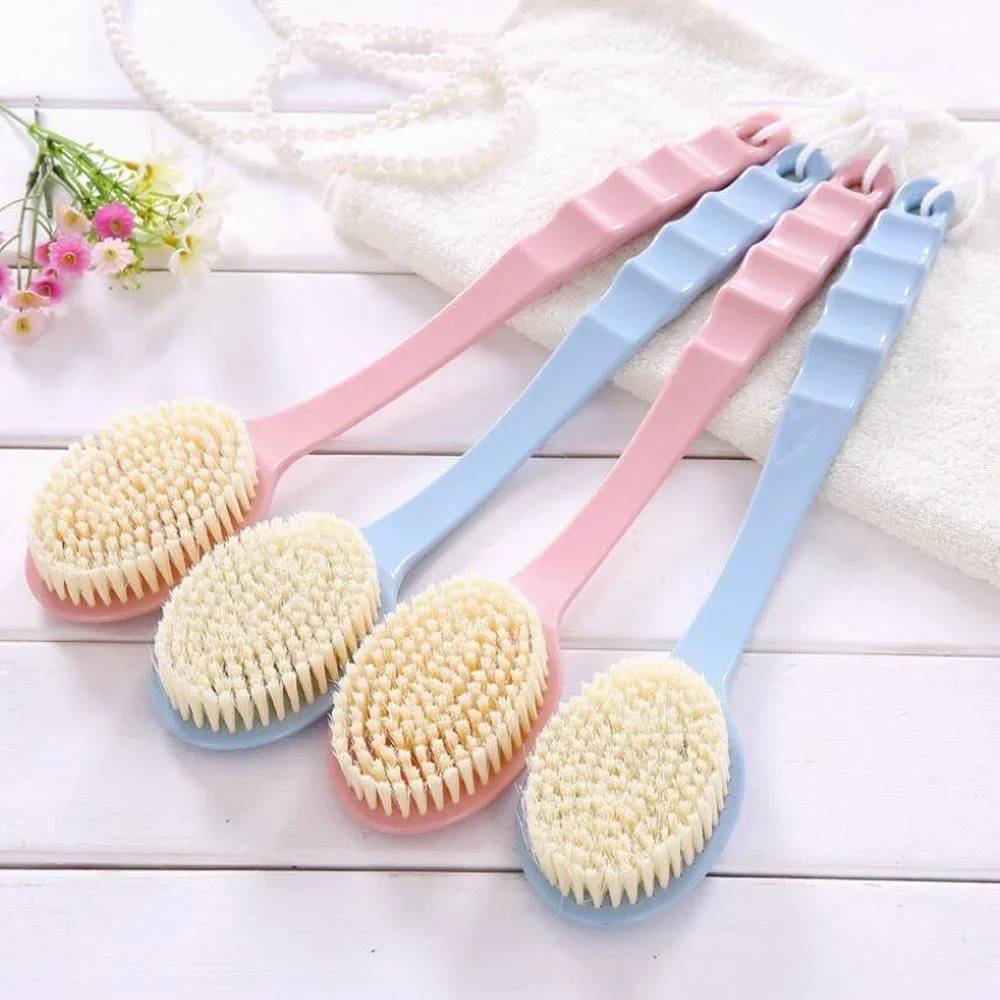 Exfoliating Shower Brush Long Handle Skin Massager Bathroom Accessories