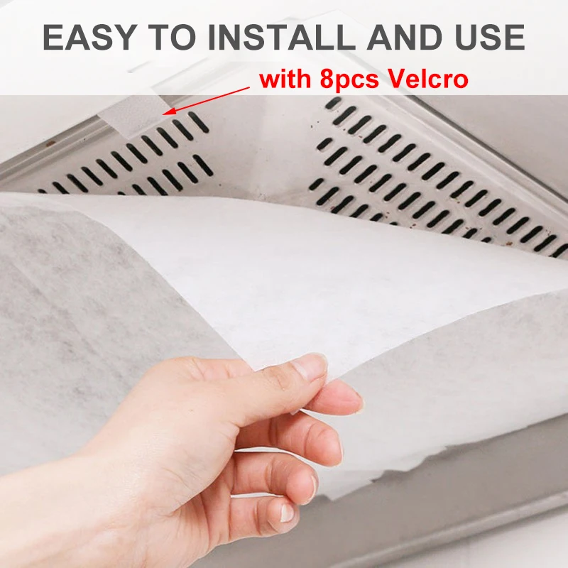 46cmx5M Kitchen Oil Filter Paper Non-woven Absorbing Anti Oil Cotton Filters Cooker Hood Extractor Fan Protection Filter