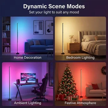 RGB LED Floor Lamp 8