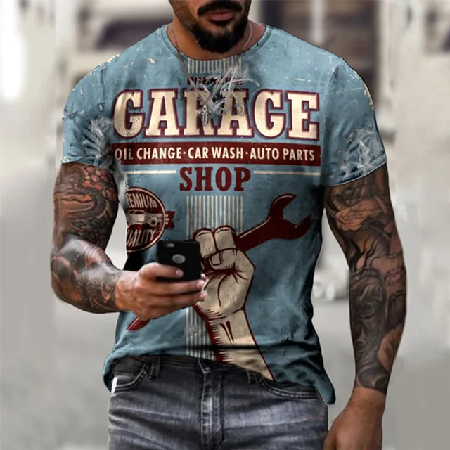 T-shirt 3d Printing Summer Men's Round Neck Comfortable Camiseta 2022 Oversized Breathable Vintage Style Casual Fashion T-shirt 6