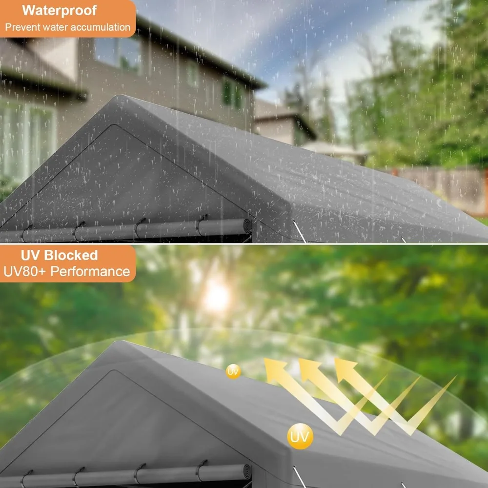 Carport 10x20 Ft Heavy Duty Canopy 4