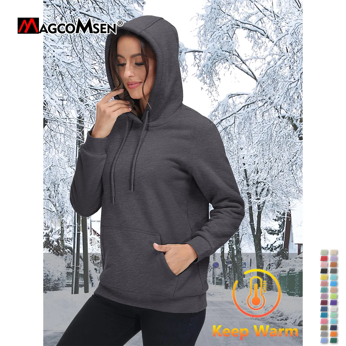 Manteau D'hiver Femme Polaire Sherpa – Veste à Capuche Zippée Chaude Et Douillette – Tailles Grandes Disponibles