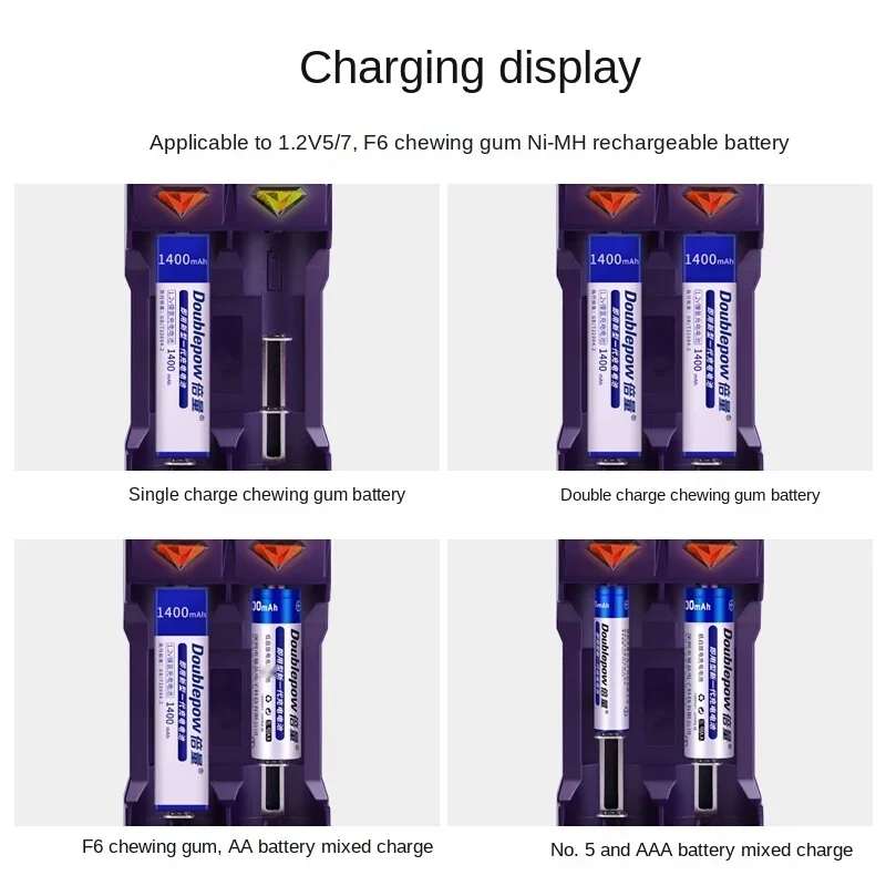 Gumball Gum Stick Battery 1.2v Ni-MH Rechargeable Batteries 1400mAh Ni Mh 7/5 F6 For Walkman Portable CD MD Player UK201 Charger