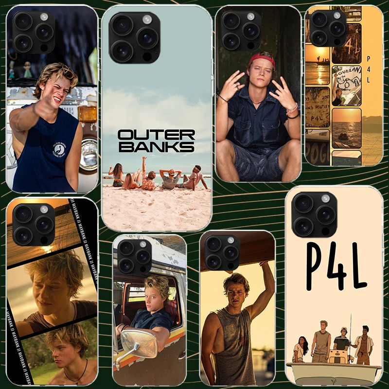 Outer Banks JJ Maybank Black Silicone Phone Case - Soft Protective Cover