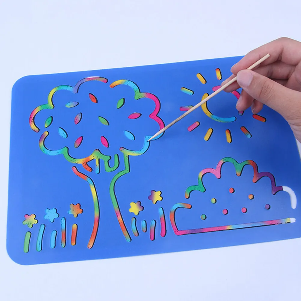 5Pcs 그림 그리기 도구용 페인팅 스텐실 재사용 가능한 DIY 페인팅 템플릿 세척 가능한 아크릴 분필 스프레이 패브릭 벽