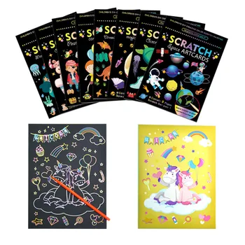 Scratch Painting book with Wooden Pen 1