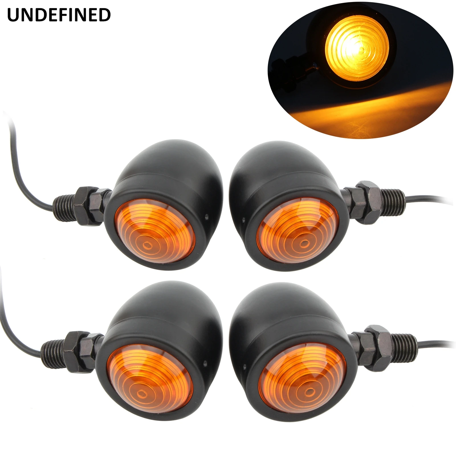 Clignotants ronds pour motos, Scooter, LED, pour Harley, Honda