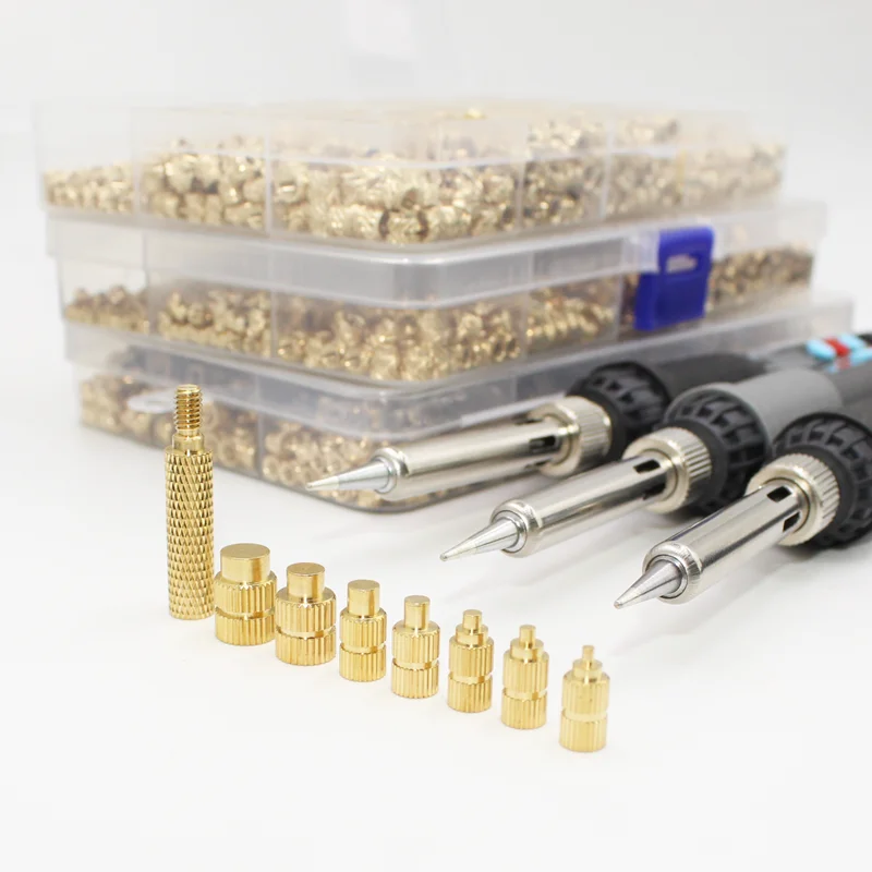 Description Picture 2 of itemBrass Insert Nut Smart Electric Soldering Iron Adjustable Constant Temperature Fast Heat Hot Melt Thread Injection Nut Inserts