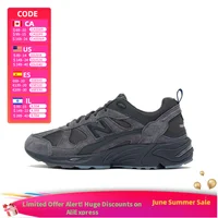 New Balance NB 878 Mesh Lace-Up Style polyvalent Chaussures décontractées durables à tige basse Unisexe Gris foncé CM878MB1 1