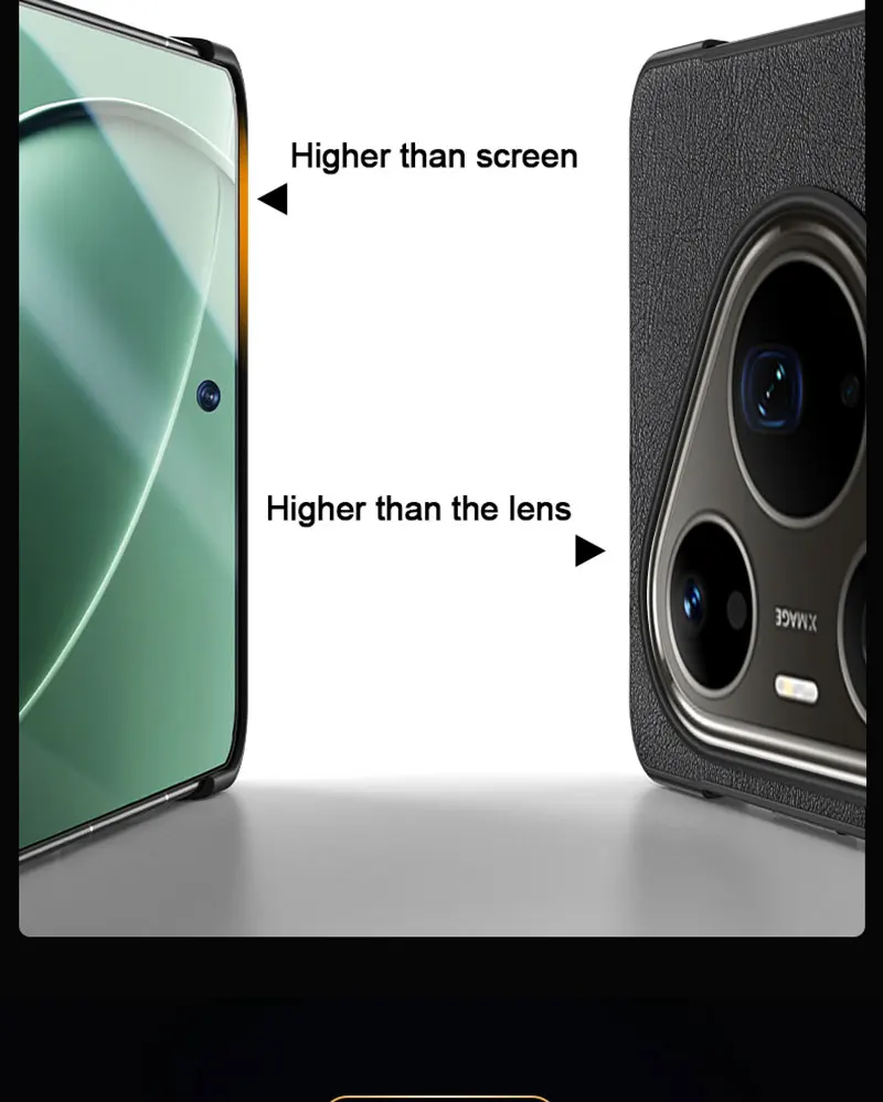 Frameless Leather Cover with Magnetic Holder and Wireless Charging - Shockproof Case