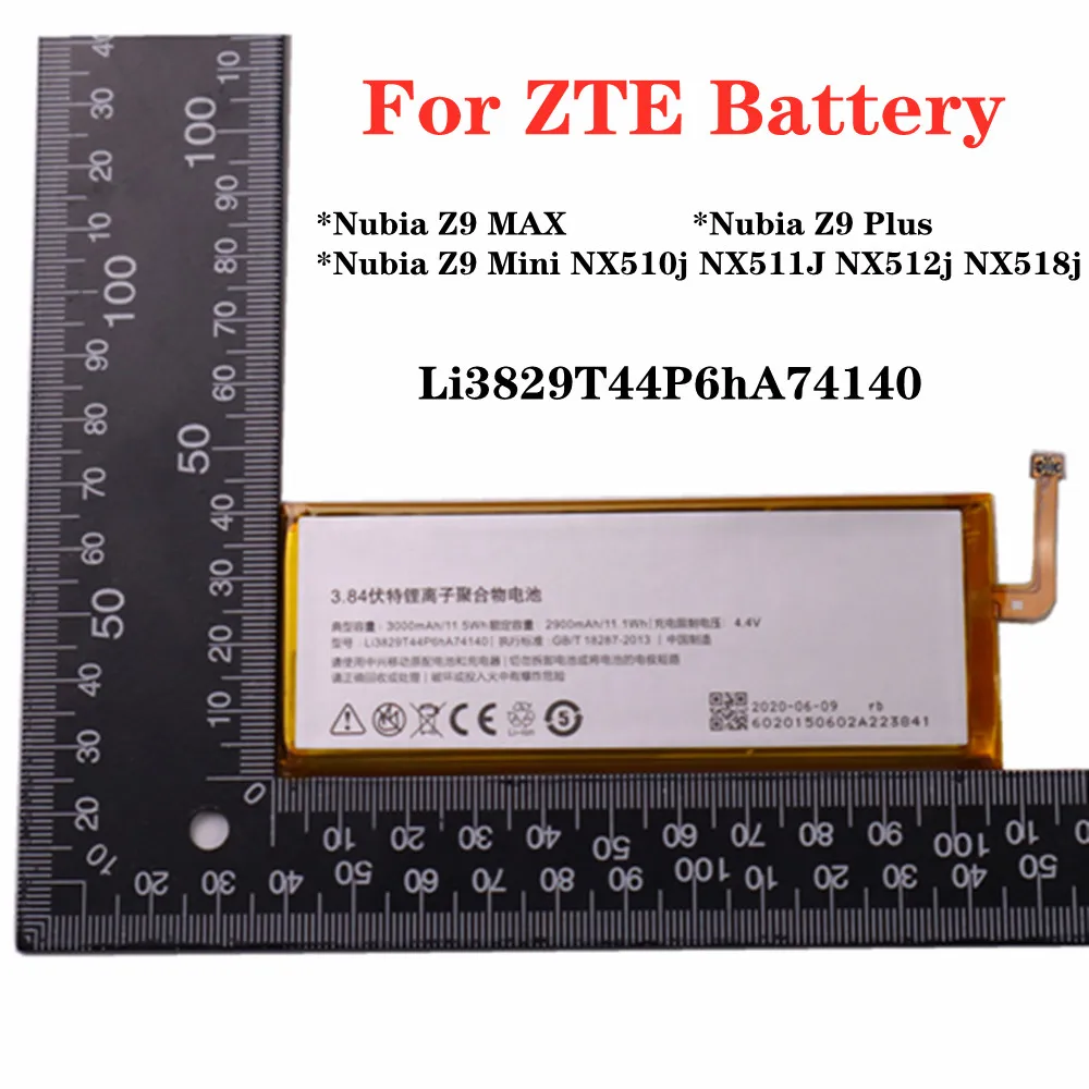 

Новый 3000mAh Li3829T44P6hA74140 телефонный Сменный аккумулятор для ZTE Nubia Z9 Mini NX510j NX511J NX512j NX518j Z9 MAX Z9 Plus телефон