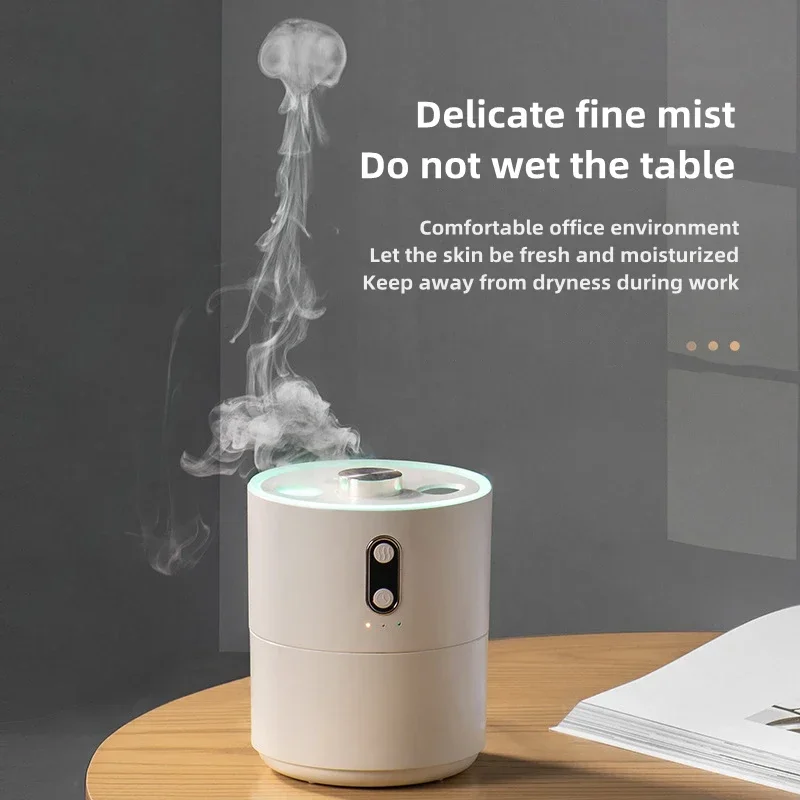 Heavy Fog Aromatherapy Essential Oil Diffuser Air Humidifier Dual Nozzle  450ml Jellyfish Aroma Diffuser USB Electric Ultrasonic