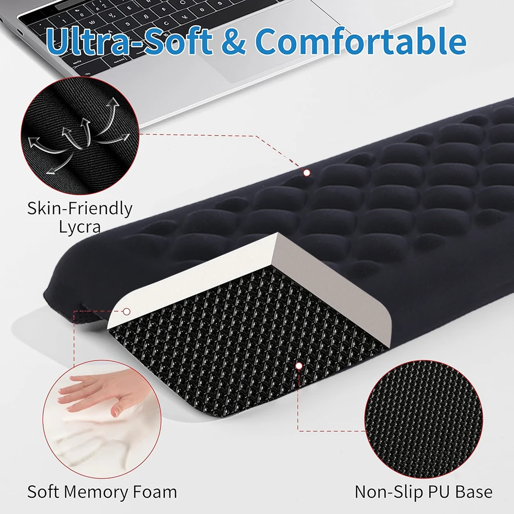 6/4/2PCS Ergonomic Elbow Pillow L-Shaped Memory Foam Desk Edge Cushion Anti-Slip Arm Wrist Rest Pad For Computer PC Game Office