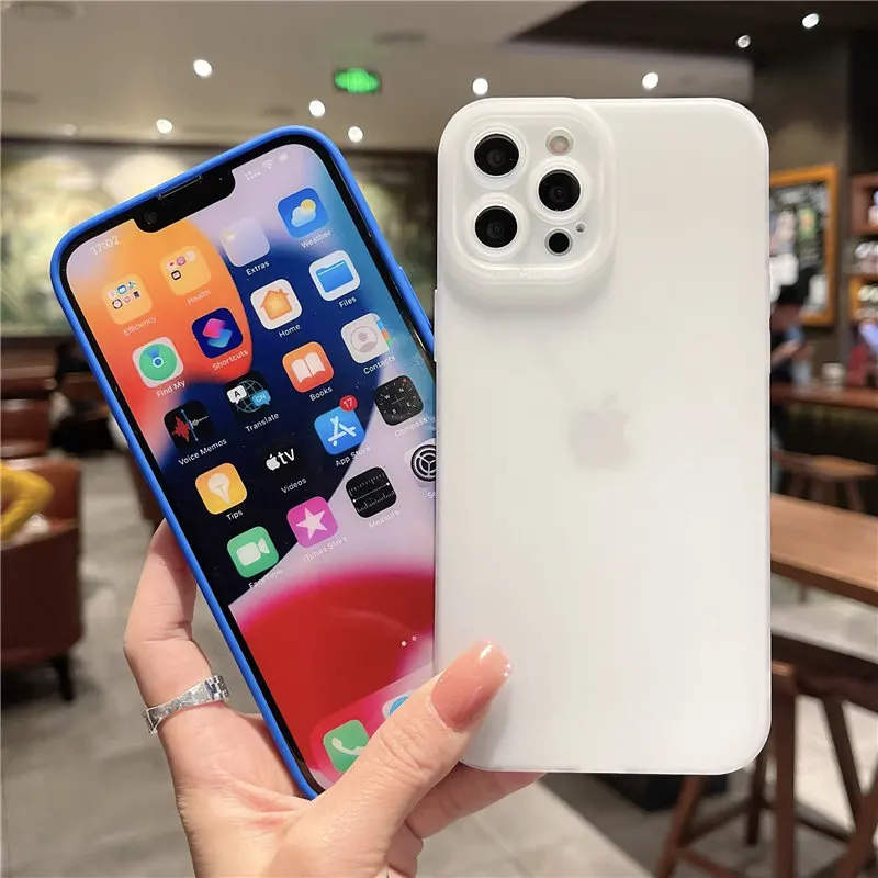 Camera Protection Silicone Phone Case For iPhone 13 Pro Max 11 12 Pro Max XR XS Max X 7 8 Plus Soft Shockproof Matte Back Cover iphone 13 pro max case leather