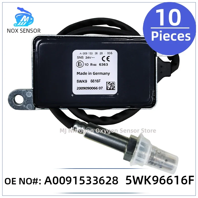 

5WK96616F A0091533628 5WK96616D 5WK96616E Car 24V Nitrogen Nox Oxygen Sensor For Mercedes-Benz Actros Atego LKW