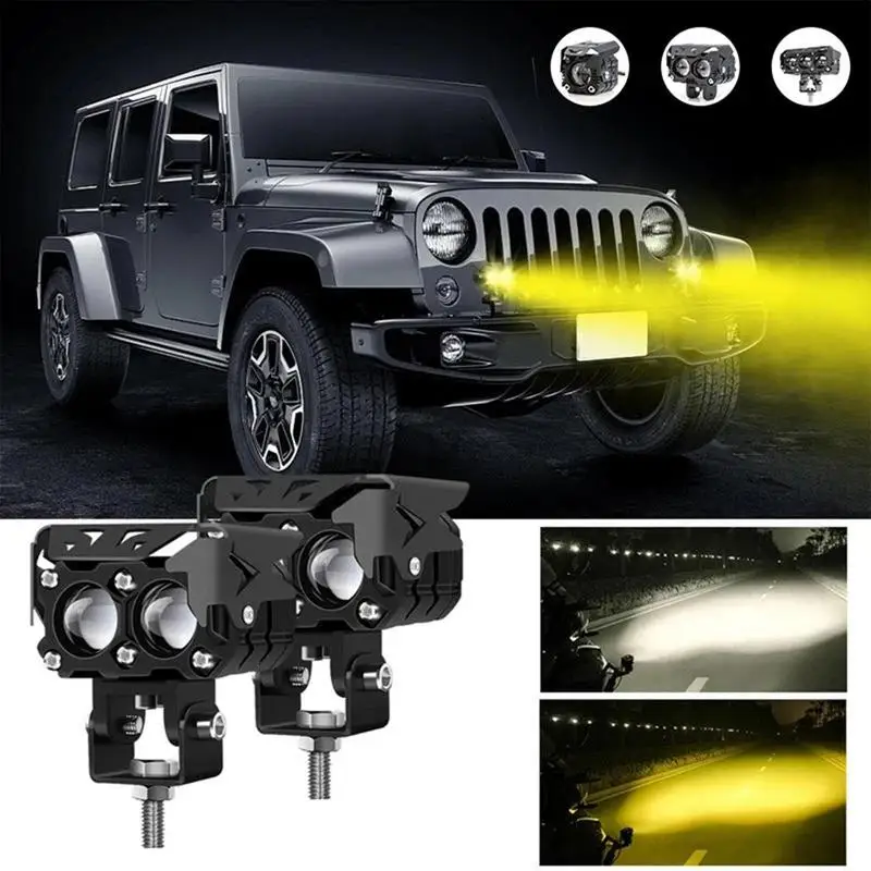 

Motorcycle Spotlight Lens Durable And Waterproof Improved Visibility Dual Mount Multi-Functional Motorcycle Accessory For UTVs
