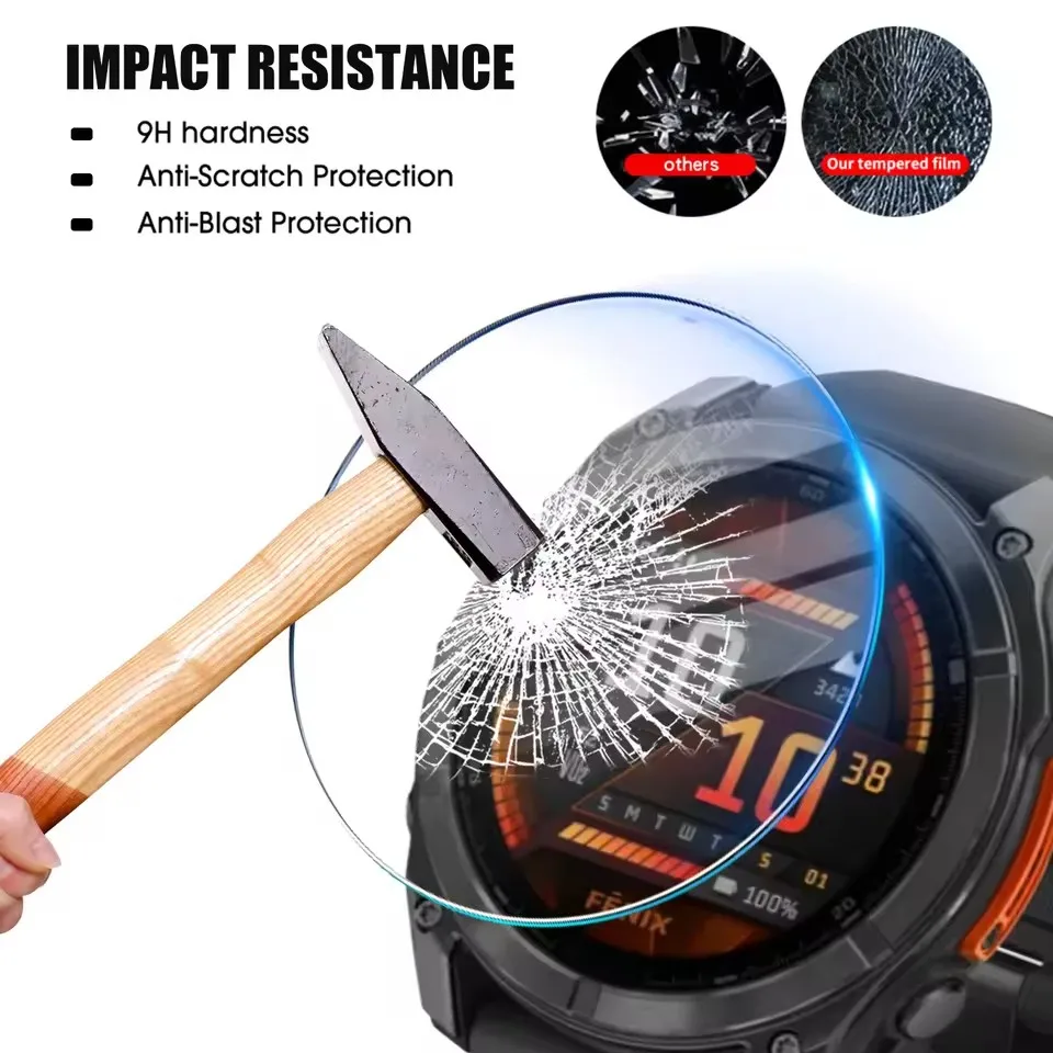 Premium Tempered Glass Screen Protector for Smartwatches - Superior Clarity & Durability