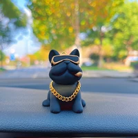 Wear-resistant Bulldog Car Ornaments Feel Comfortable Resin Material Car Dashboard Decoration Car Accessories Interior Decor 5