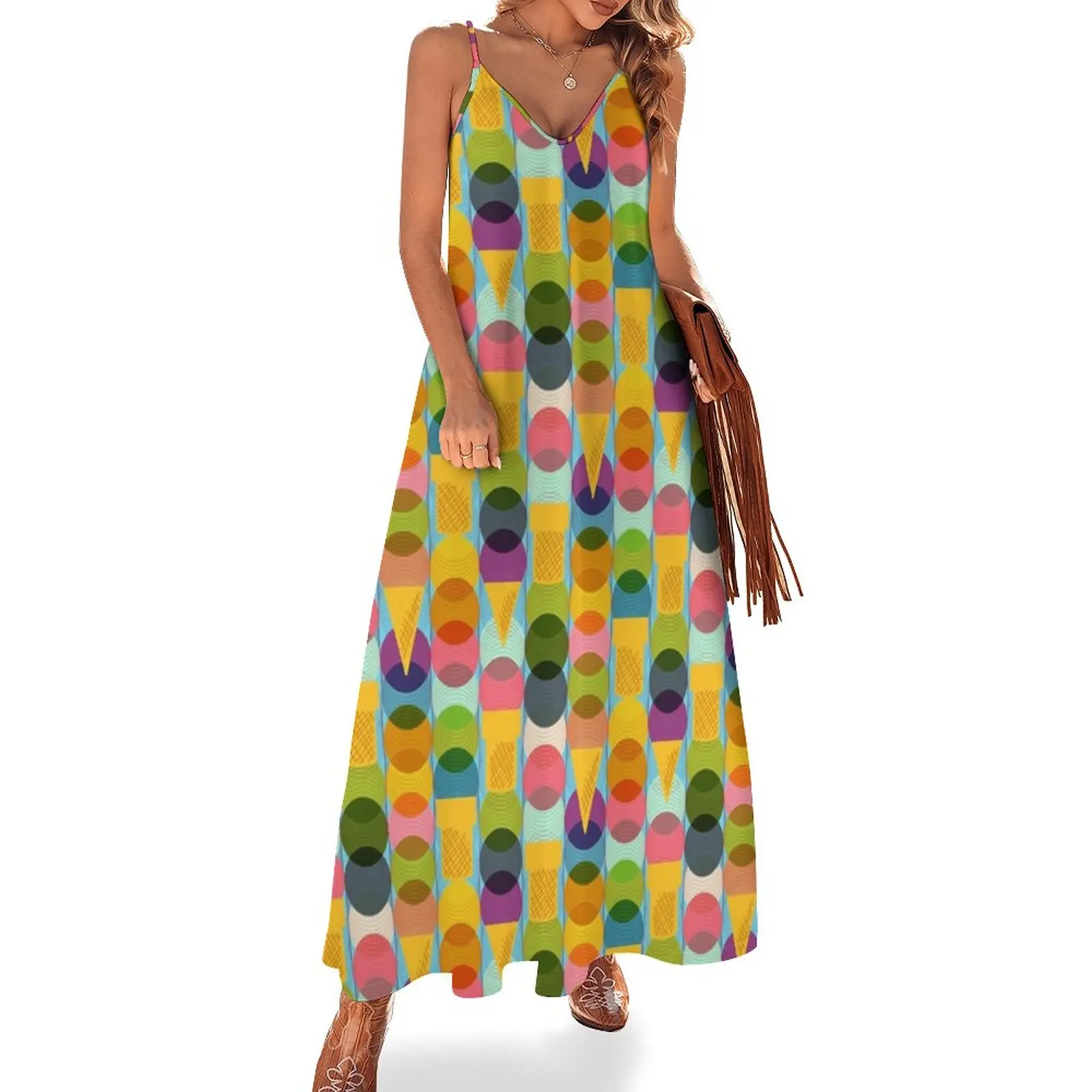 

Bauhaus Ice Cream Cone Sleeveless Dress dress for woman women's clothing trend 2024