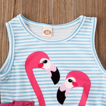 Citgeett Summer Flamingo Kid Baby Girl One Piece Bikini Swimwear Bathing Suit Swimsuit Beach Bodysuit Clothing 4