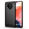 Brushed Texture Case For 1+7t Oneplus 7T Silicone Cases for Oneplus7t One Plus 7T Luxury Carbon Fiber Soft TPU Phone Cover 1