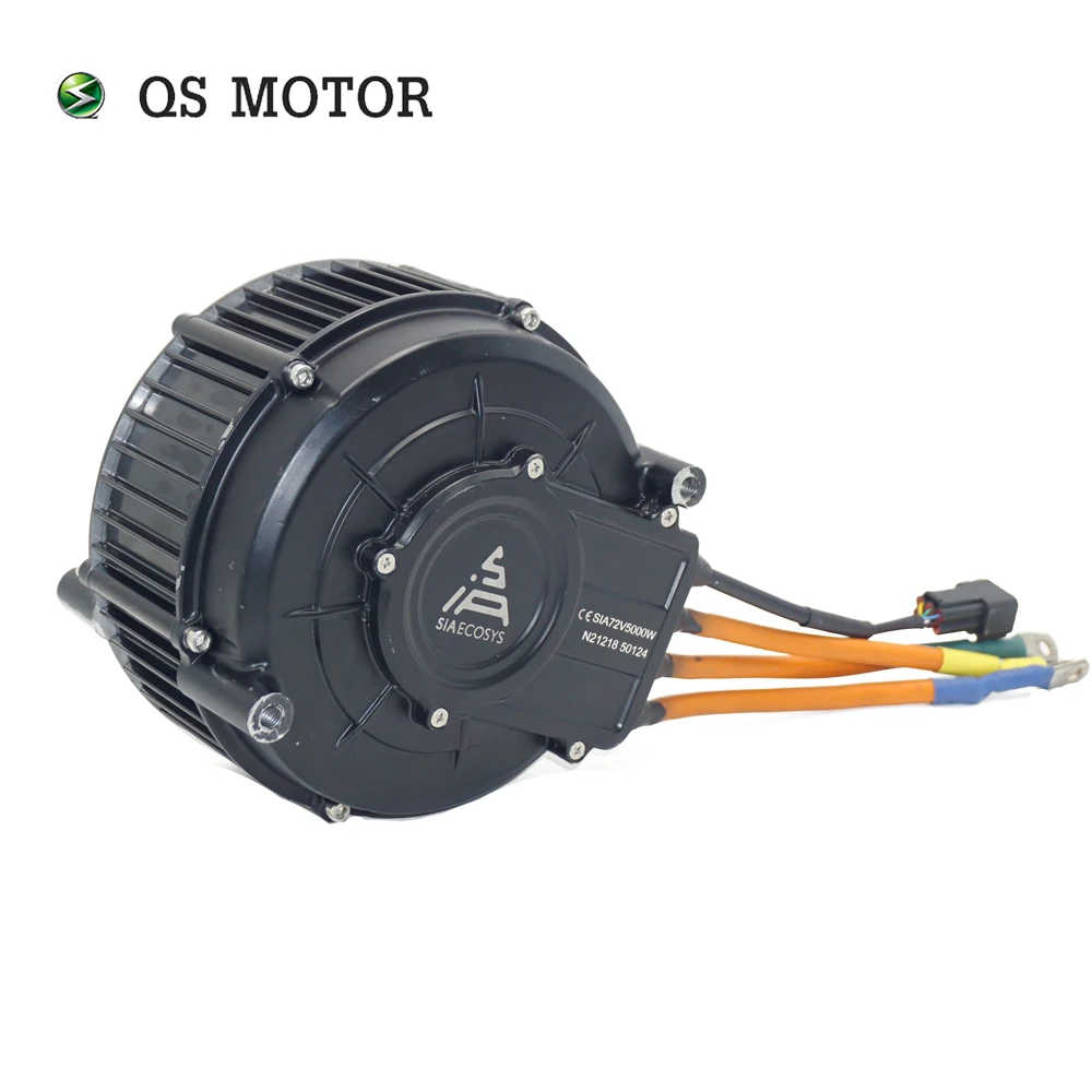 QS MOTOR QS165 V2 5000W 72V 35H PMSM Mid Drive Motor with 428 14T Sprocket for E-cycle