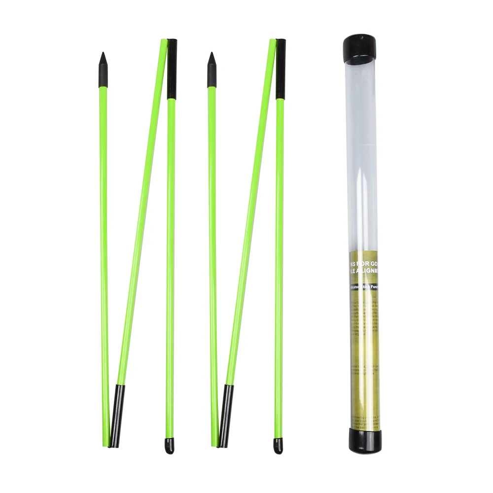 Colorful Collapsible Golf Alignment Sticks - Swing Training and Putting Aid