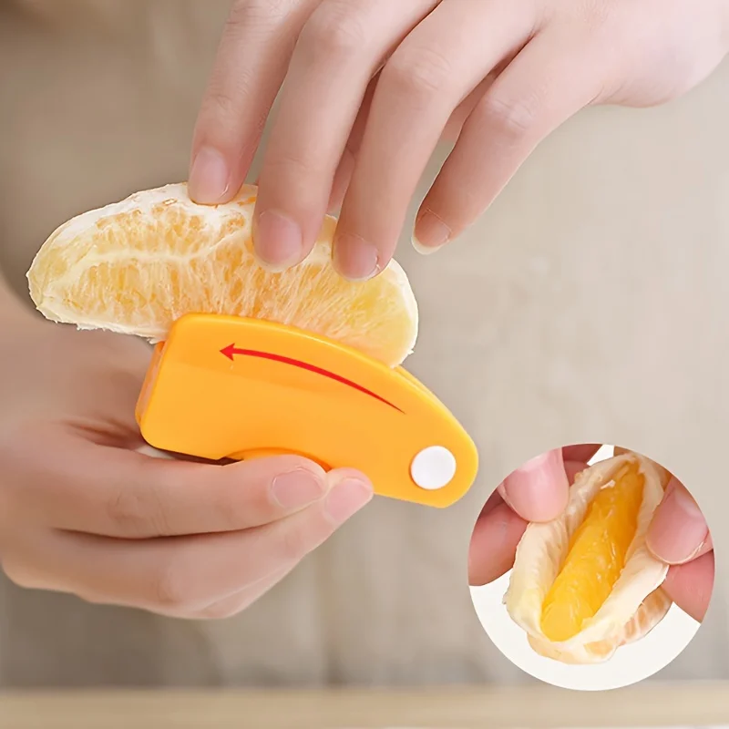 Vegetable Cutter Fruit Cutter Orange Peeler Plastic Folding Handle Fruit Peeler Tool 1/2pcs
