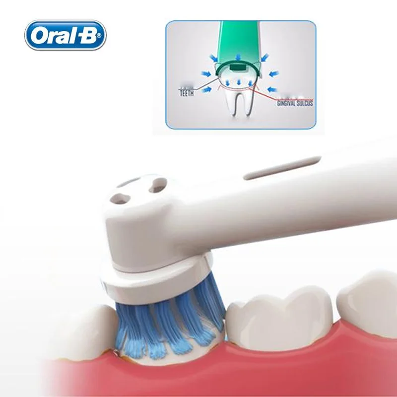 Oral B EB17 Replacement Brush Heads Cross Action Super Clean Teeth 4Pcs Tooth Brush Head for Oral B Electric Toothbrush Original 5
