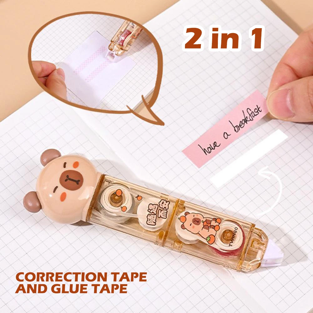 طقم مكون من 6 قطع من قرطاسية كابيبارا اللطيفة للعو...